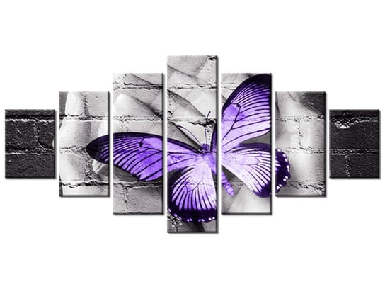 Obraz, Motyl na dłoniach, 7 elementów, 210x100 cm Oobrazy