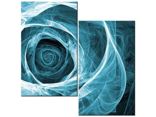 Obraz Mrożona róża dymna, 2 elementy, 60x60 cm Oobrazy
