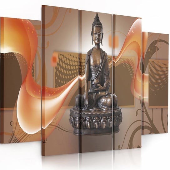 Obraz na panelu dekoracyjnym CARO, Budda Abstrakcja, 300x140 cm Feeby