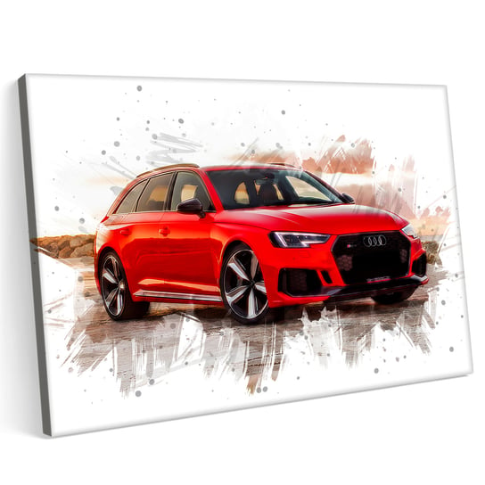 Obraz na płótnie 100x70 Audi RS 4 Avant Samochód Sport Printonia