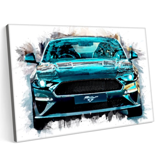 Obraz na płótnie 100x70 Ford Mustang Bullit Samochód Sport_ Printonia