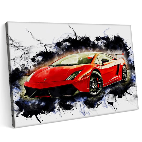 Obraz na płótnie 100x70 Lamborghini Aventador Sport Samochód Czerwony Printonia