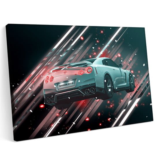 Obraz na płótnie 100x70 Nissan GT R A6M2 Samochód Sport Printonia