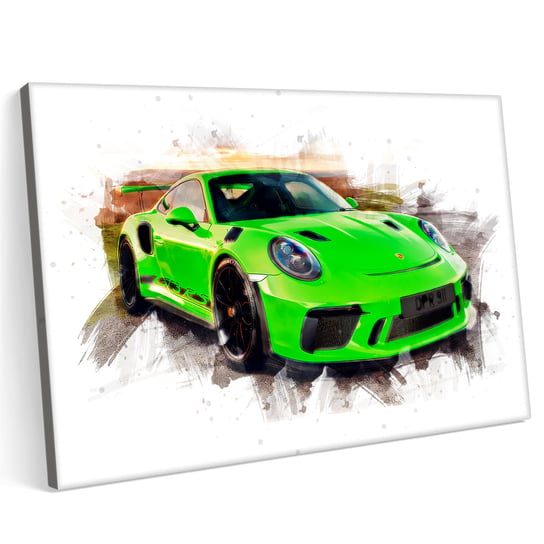 Obraz na płótnie 100x70 Porsche 911 GT3 RS Sport Samochód Tor Printonia
