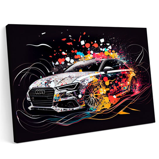 Obraz na płótnie 100x70cm Audi RS 6 A6 C7 Abstrakcja Samochód Sport Printonia