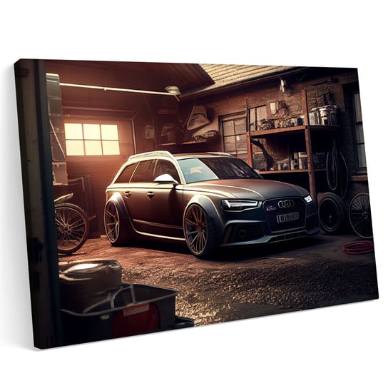 Obraz na płótnie 100x70cm Audi RS 6 A6 C7 Abstrakcja Samochód Sport Printonia