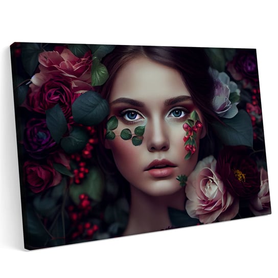 Obraz na płótnie 100x70cm Kosmetyka Makeup Wizaż Makijaż Printonia