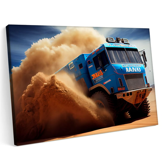 Obraz na płótnie 100x70cm Rajd Dakar Ciężarówka wydmy piasek Printonia