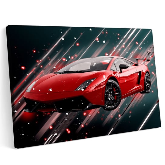 Obraz na płótnie 120x80 Lamborghini Aventador Sport Samochód Czerwony Printonia
