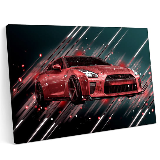 Obraz na płótnie 120x80 Nissan GT R Sport Tuning Samochód Miasto Printonia