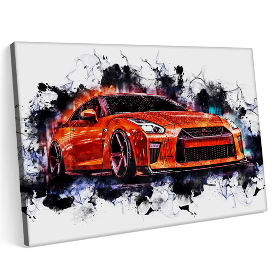 Obraz na płótnie 120x80 Nissan GT R Sport Tuning Samochód Miasto Printonia