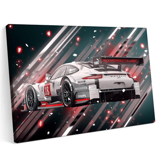 Obraz na płótnie 120x80 Porsche 911 GT3 Tor Wyścig Samochód Sport Printonia