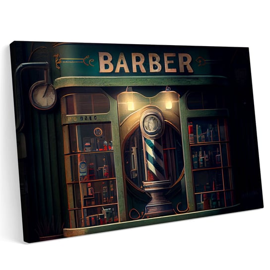 Obraz na płótnie 120x80cm Barber Fryzjer Mężczyzna Broda Printonia