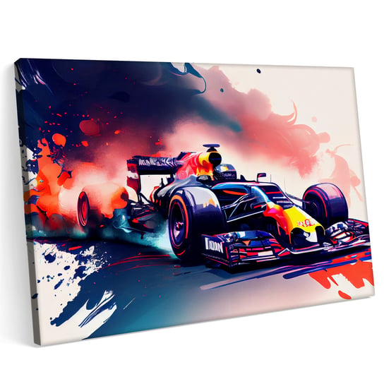 Obraz na płótnie 120x80cm F1 Red Bull Styl Grafiki Bolid Formuła 1 Printonia