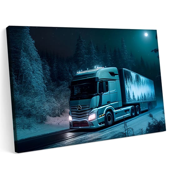 Obraz na płótnie 120x80cm Mercedes Actros Samochód Cieżarowy TIR LKW Printonia