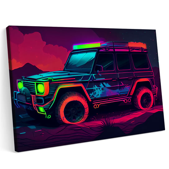 Obraz na płótnie 120x80cm Mercedes Benz G Klasa Abstrakcja Printonia