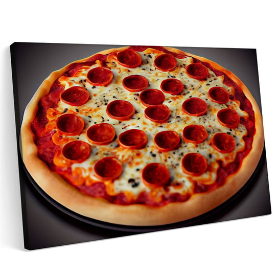 Obraz na płótnie 120x80cm Pizza Pizzeria Jedzenie Włochy Pomidor Warzywa Printonia