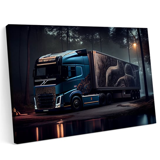 Obraz na płótnie 120x80cm Volvo LKW TIR Samochód Cieżarowy Teren Droga Printonia