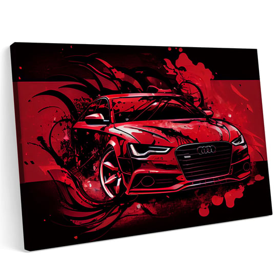 Obraz na płótnie 140x100cm Audi RS 6 A6 C7 Abstrakcja Samochód Sport Printonia