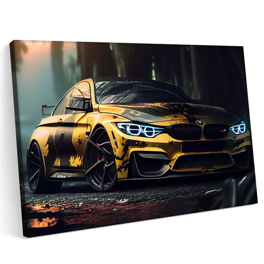 Obraz na płótnie 140x100cm BMW M4 Teren Góry Las Printonia