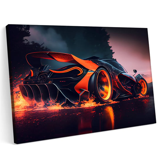 Obraz na płótnie 140x100cm McLaren Samochód Sport Teren Góry Las Tuning Abstrakcja Printonia