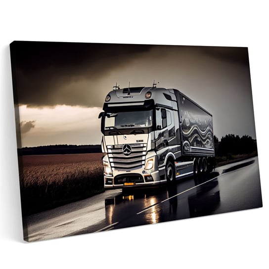 Obraz na płótnie 140x100cm Mercedes Actros Samochód Cieżarowy TIR LKW Printonia