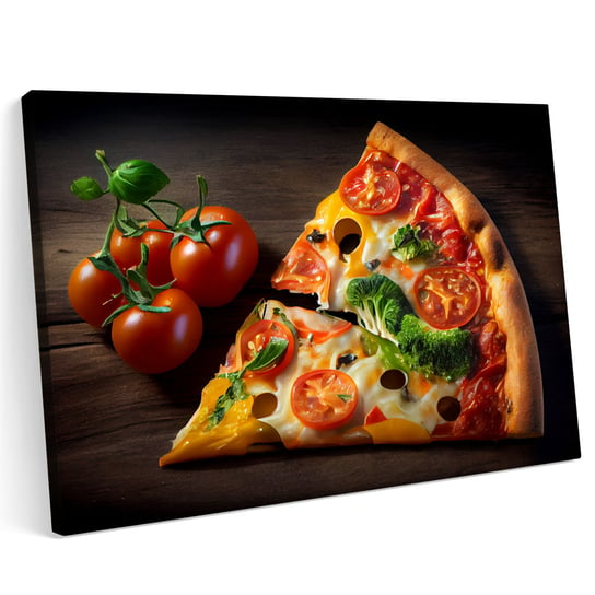 Obraz na płótnie 140x100cm Pizza Pizzeria Jedzenie Włochy Pomidor Warzywa Printonia