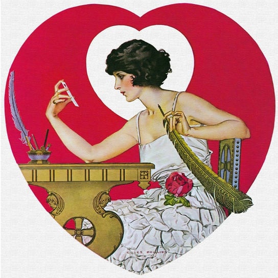 Obraz na płótnie 1922, Valentine's Day 50x50 Legendarte