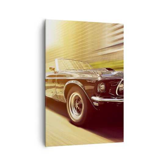 Obraz na płótnie - 1967 - powrót legendy - 70x100cm - Samochód Kabriolet Motoryzacja - Nowoczesny foto obraz w ramie do salonu do sypialni ARTTOR ARTTOR