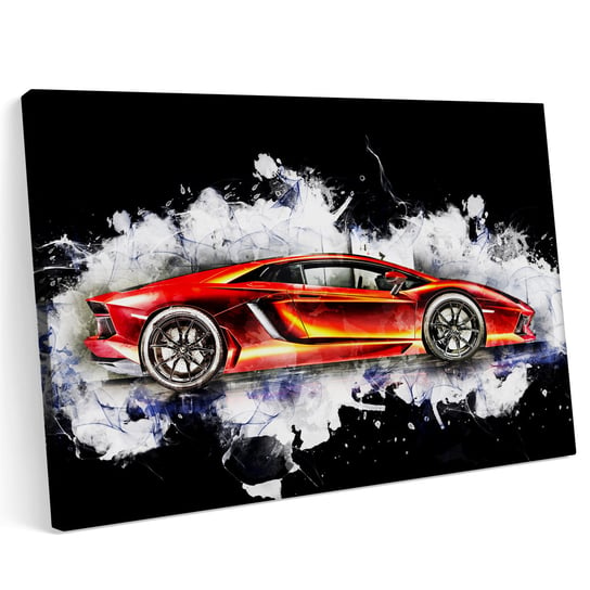 Obraz na płótnie 70x50 Lamborghini Aventador Lambo Sport Tuning Printonia