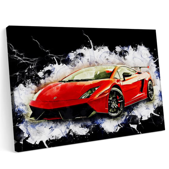 Obraz na płótnie 70x50 Lamborghini Aventador Sport Samochód Czerwony Printonia