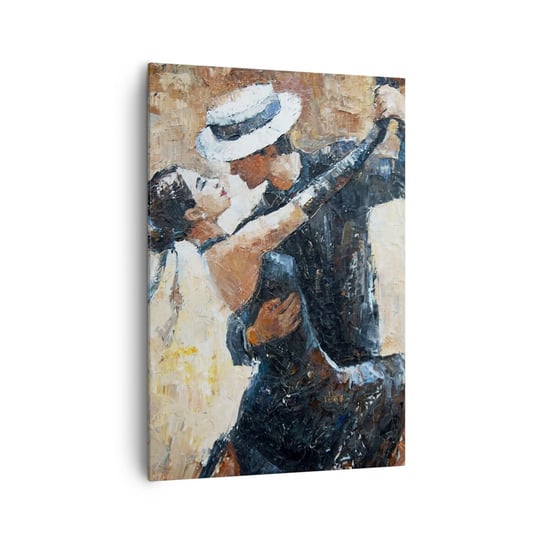 Obraz na płótnie - A la Rudolf Valentino - 70x100cm - Abstrakcja Taniec Tango - Nowoczesny foto obraz w ramie do salonu do sypialni ARTTOR ARTTOR