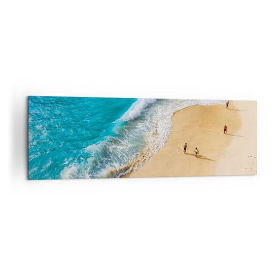 Obraz na płótnie - A potem słońce, plaża… - 160x50cm - Plaża Brzeg Morski Morze - Nowoczesny foto obraz w ramie do salonu do sypialni ARTTOR ARTTOR
