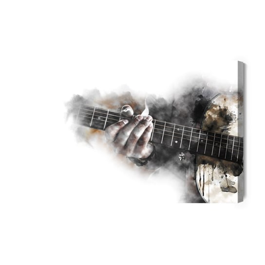 Obraz Na Płótnie Abstrakcyjna Gitara 40x30 NC Inna marka