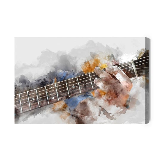 Obraz Na Płótnie Abstrakcyjna Gitara W Rękach 100x70 Inna marka