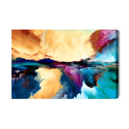 Obraz Na Płótnie Abstrakcyjne Kolorowe Chmury 120x80 Inna marka
