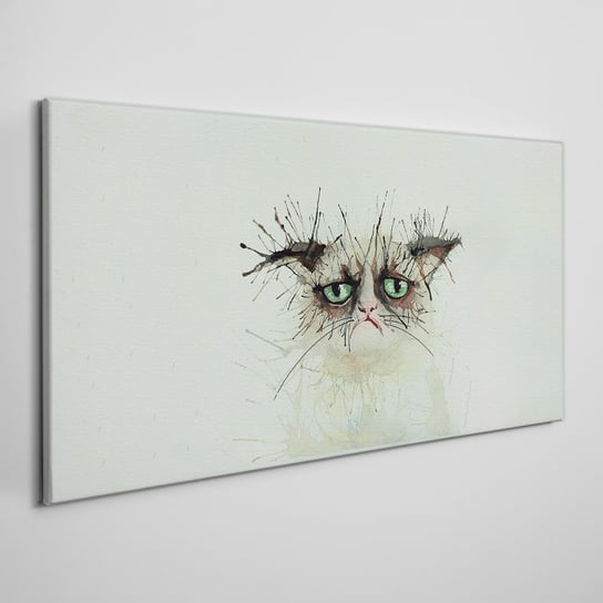 Obraz Na Płótnie Akwarela kot zwierzę 100x50 cm Coloray