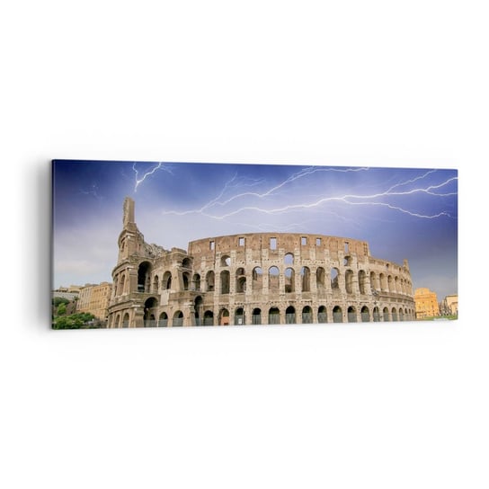 Obraz na płótnie - Arena walki - 140x50cm - Architektura Rzym Koloseum - Nowoczesny Canvas obraz do salonu do sypialni ARTTOR ARTTOR
