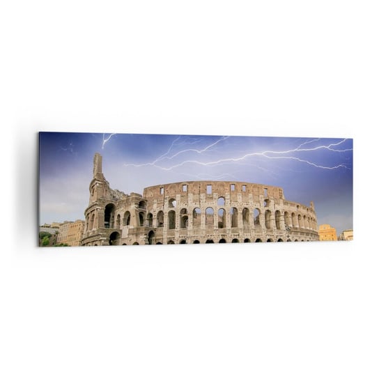 Obraz na płótnie - Arena walki - 160x50cm - Architektura Rzym Koloseum - Nowoczesny foto obraz w ramie do salonu do sypialni ARTTOR ARTTOR