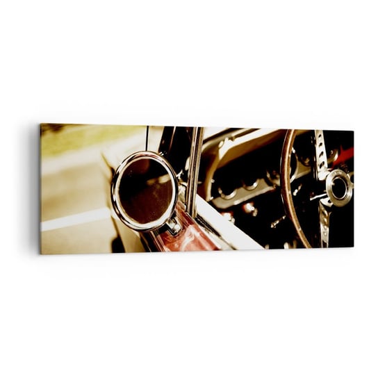 Obraz na płótnie - Auto z duszą - 140x50cm - Samochód Klasyk Motoryzacja - Nowoczesny Canvas obraz do salonu do sypialni ARTTOR ARTTOR