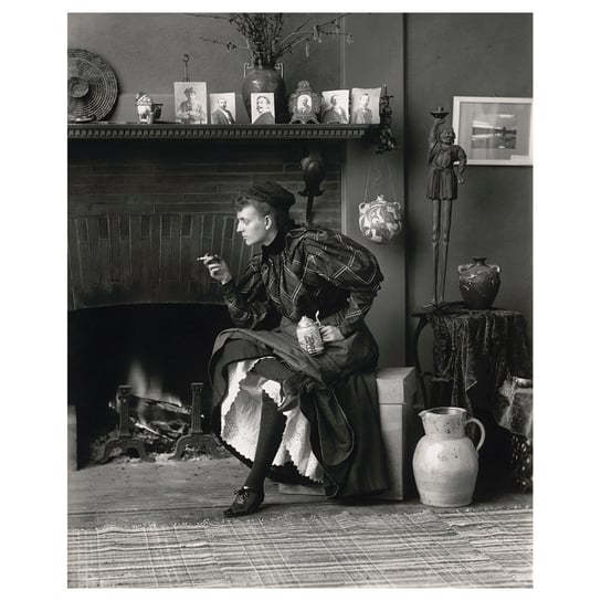 Obraz na płótnie - Autoportret Frances Benjamin Johnston - Dekoracje ścienne - 40x50cm Legendarte