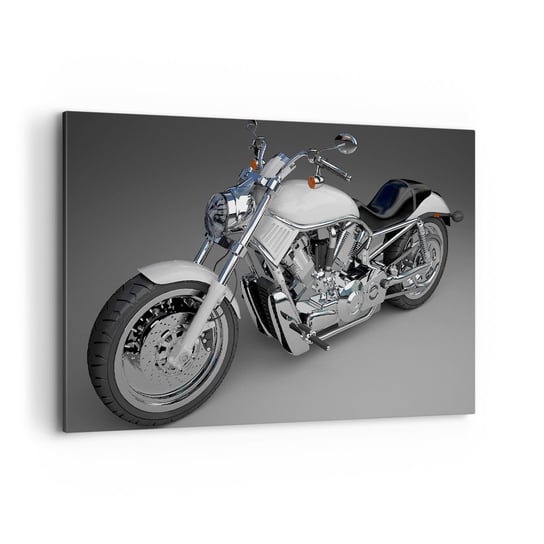 Obraz na płótnie - Aż chce się klęknąć - 120x80cm - Motoryzacja Motocykl Podróże - Nowoczesny obraz na ścianę do salonu do sypialni ARTTOR ARTTOR