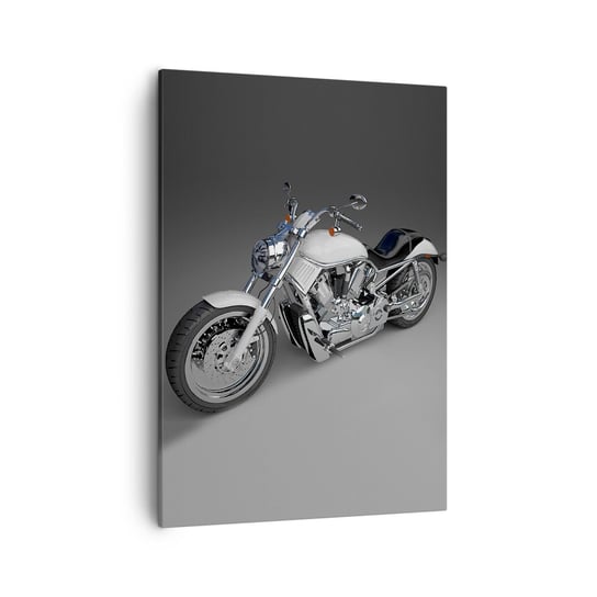 Obraz na płótnie - Aż chce się klęknąć - 50x70cm - Motoryzacja Motocykl Podróże - Nowoczesny Canvas obraz do salonu do sypialni ARTTOR ARTTOR