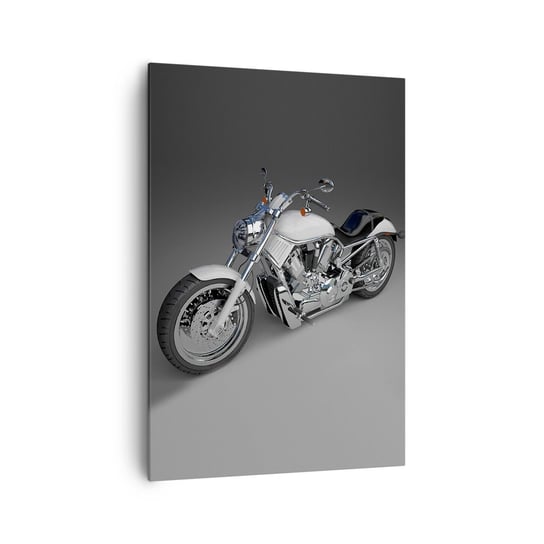 Obraz na płótnie - Aż chce się klęknąć - 70x100cm - Motoryzacja Motocykl Podróże - Nowoczesny foto obraz w ramie do salonu do sypialni ARTTOR ARTTOR