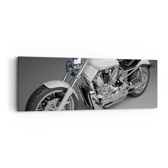 Obraz na płótnie - Aż chce się klęknąć - 90x30cm - Motoryzacja Motocykl Podróże - Nowoczesny Canvas obraz do salonu do sypialni ARTTOR ARTTOR