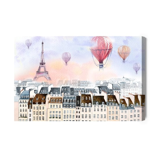 Obraz Na Płótnie Balony Latające Nad Paryżem 100x70 NC Inna marka