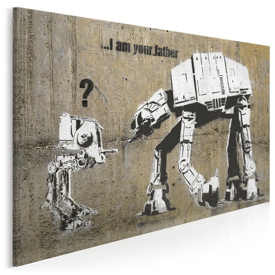 Obraz na płótnie Banksy - Star Wars - 120x80 cm VAKU-DSGN Nowoczesne obrazy