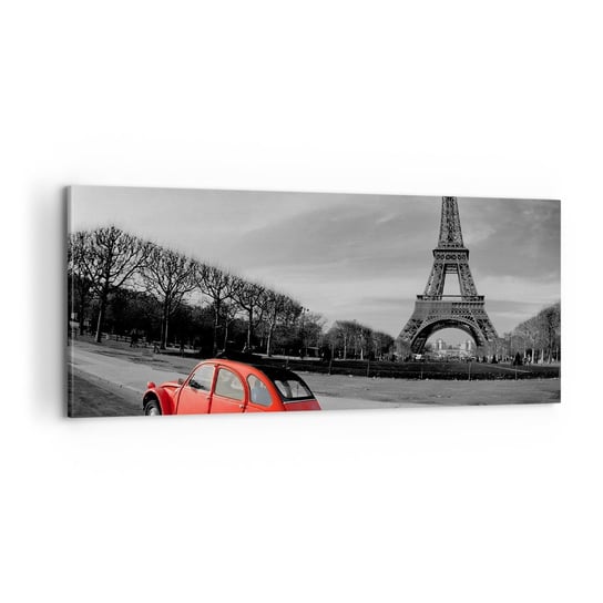 Obraz na płótnie - Bardziej paryskie niż sam Paryż - 100x40cm - Miasto Wieża Eiffla Paryż - Nowoczesny foto obraz w ramie do salonu do sypialni ARTTOR ARTTOR