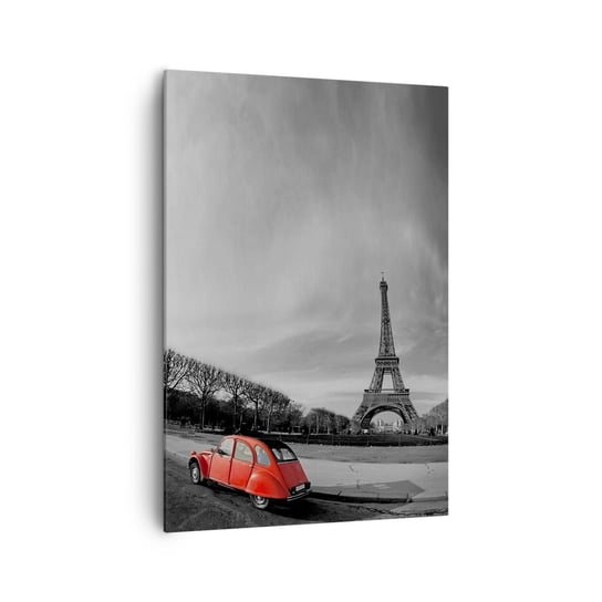 Obraz na płótnie - Bardziej paryskie niż sam Paryż - 70x100cm - Miasto Wieża Eiffla Paryż - Nowoczesny foto obraz w ramie do salonu do sypialni ARTTOR ARTTOR