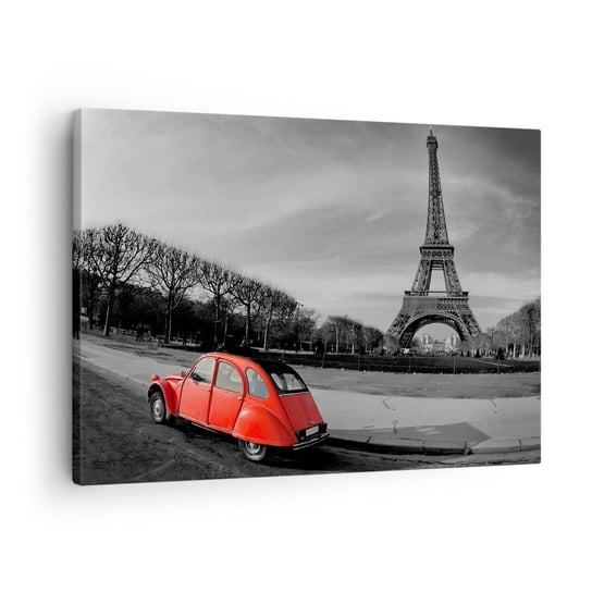 Obraz na płótnie - Bardziej paryskie niż sam Paryż - 70x50cm - Miasto Wieża Eiffla Paryż - Nowoczesny Canvas obraz do salonu do sypialni ARTTOR ARTTOR